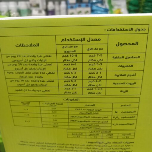 سماد NPK قابل للذوبان في الماء 1 كجم - الصورة 2