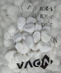 حجر زينة أبيض فاتح (بحص) cm2-1 كيس 10 كجم