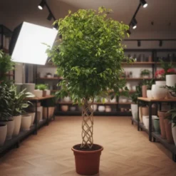 شجرة فيكس بنجامينا مجدول فاتح 4 بوصة
