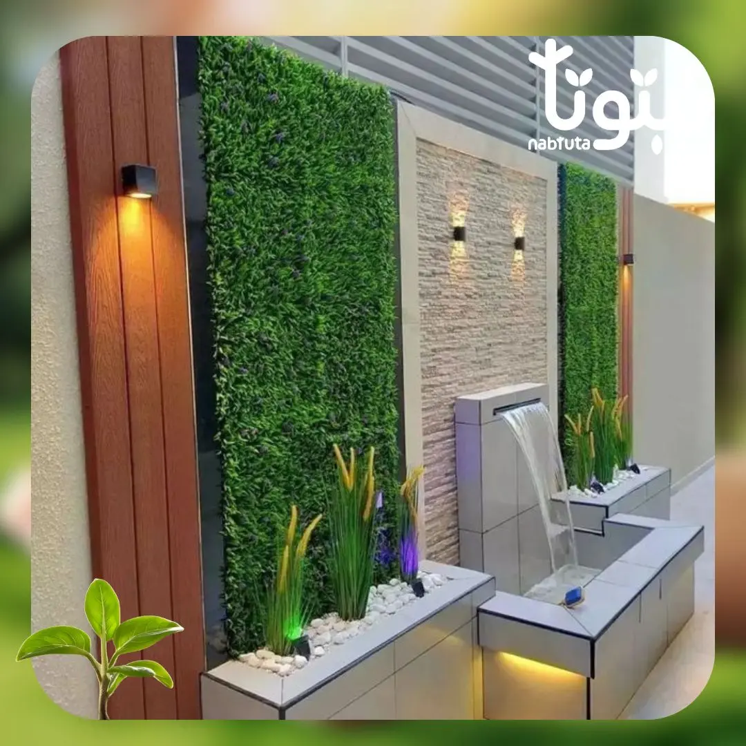 تركيب عشب جداري وتكسيات 5