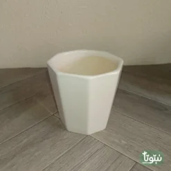 مراكن سيراميك ابيض مضلع 22