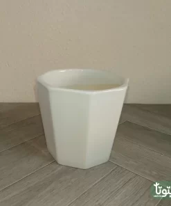 مراكن سيراميك ابيض مضلع 33