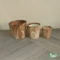 مراكن سيراميك بني مضلع 44