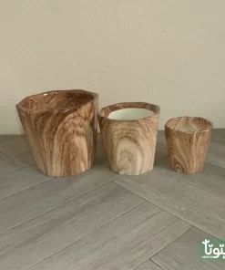 مراكن سيراميك بني مضلع 44