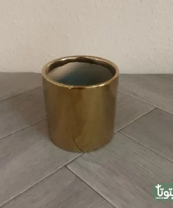 مراكن نباتات سيراميك ذهبي ٥
