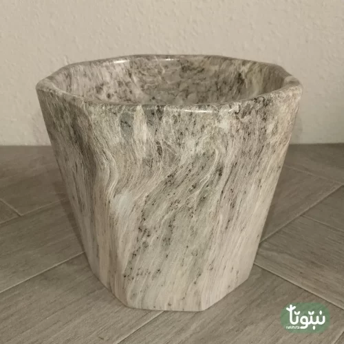 مراكن نباتات سيراميك بيج مضلع (3 مقاسات) ٢