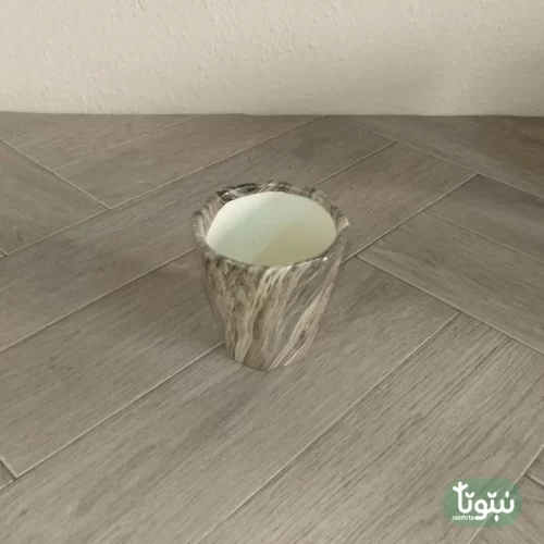 مراكن نباتات سيراميك بيج مضلع (3 مقاسات) ٤