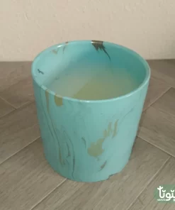 مراكن نباتات سيراميك تركواز (3 مقاسات) 22