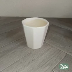 مراكن نباتات سيراميك ابيض مضلع (3 مقاسات) - صورة 4 - مراكن النباتات