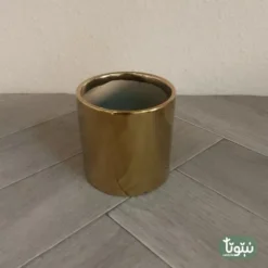 مراكن نباتات سيراميك ذهبي (3 مقاسات) - صورة 4 - مراكن النباتات